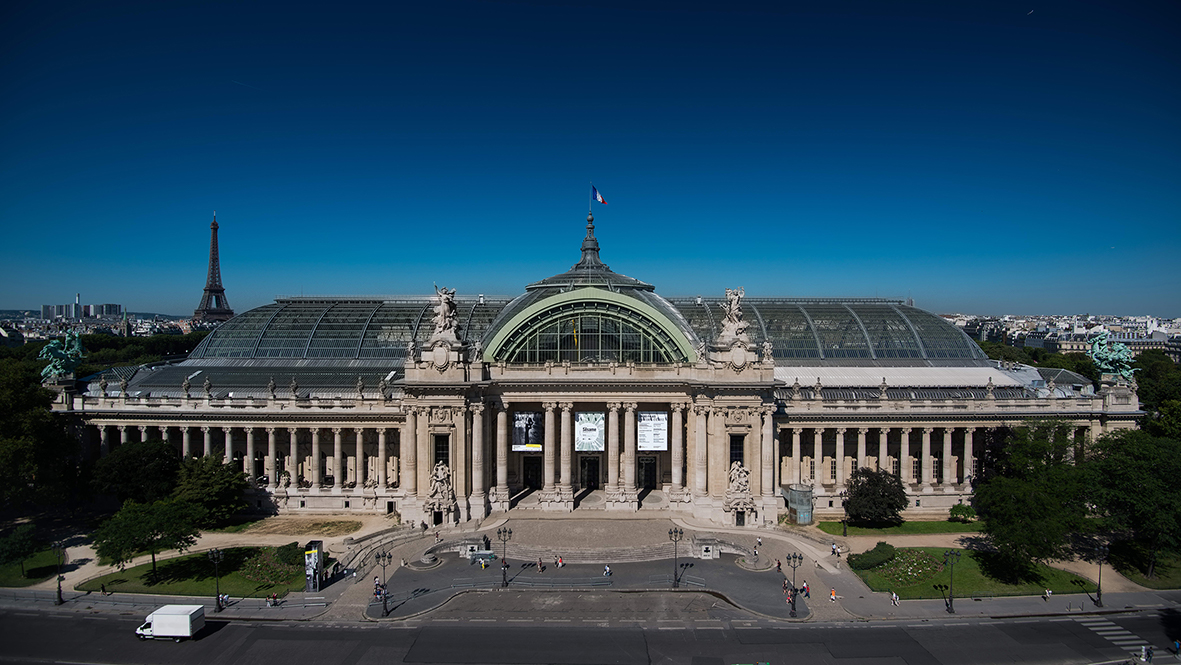 VERTIC's COMBIRAIL inclined fall protection rail system - Grand Palais Paris