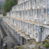 VERTIC's guardrails and cage ladders on dam